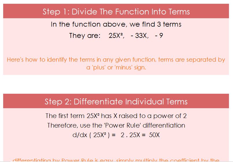 step by step workings